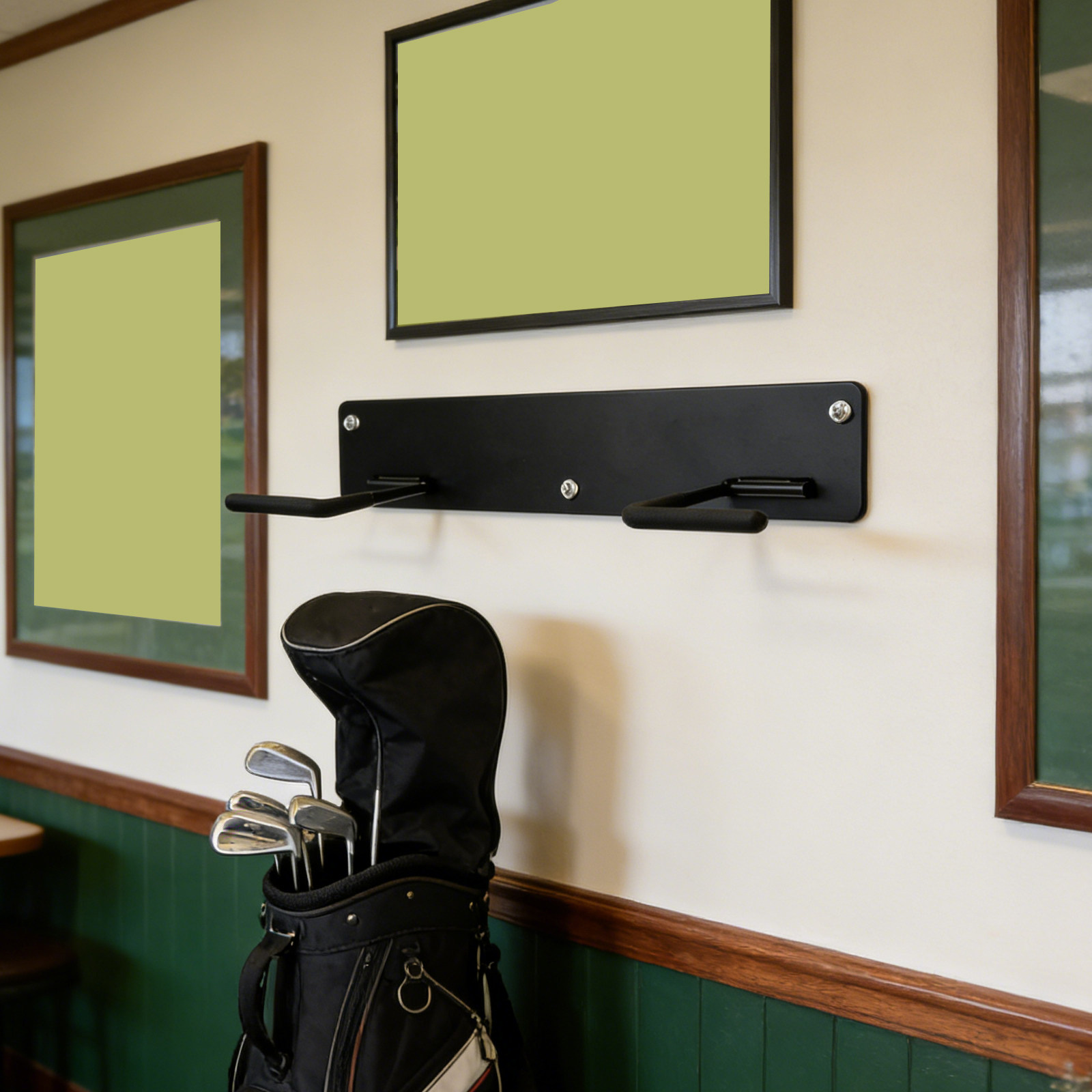 Golf Equipment Garage Storage - حامل حقائب الجولف المثبت على الحائط