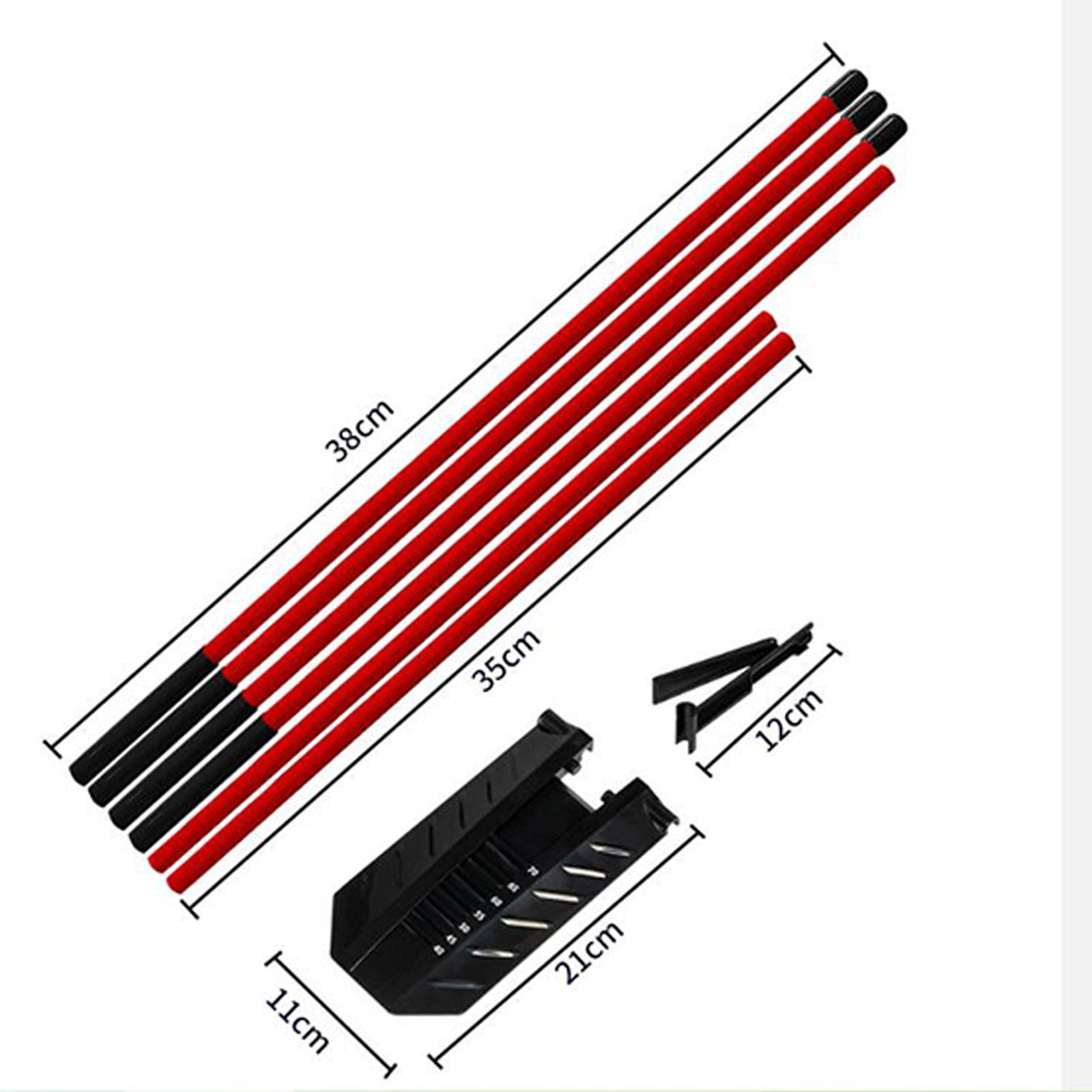 Alignment Stick Set - عصا تدريب محمولة لتحسين مهارات الجولف،