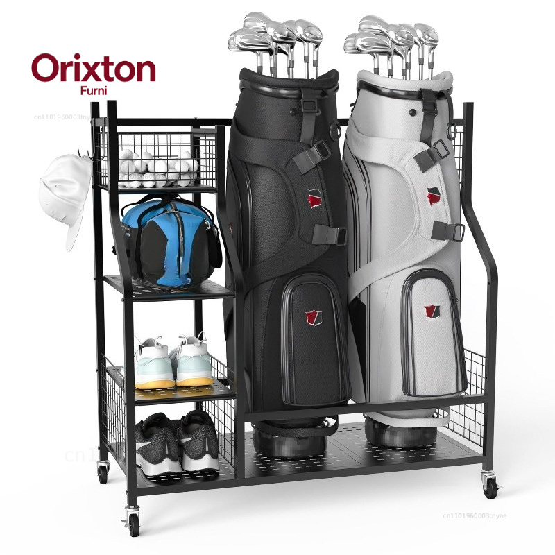 رف تخزين حقائب الجولف، حامل عر - مراجعة Golf Equipment Garage Storage وسعره