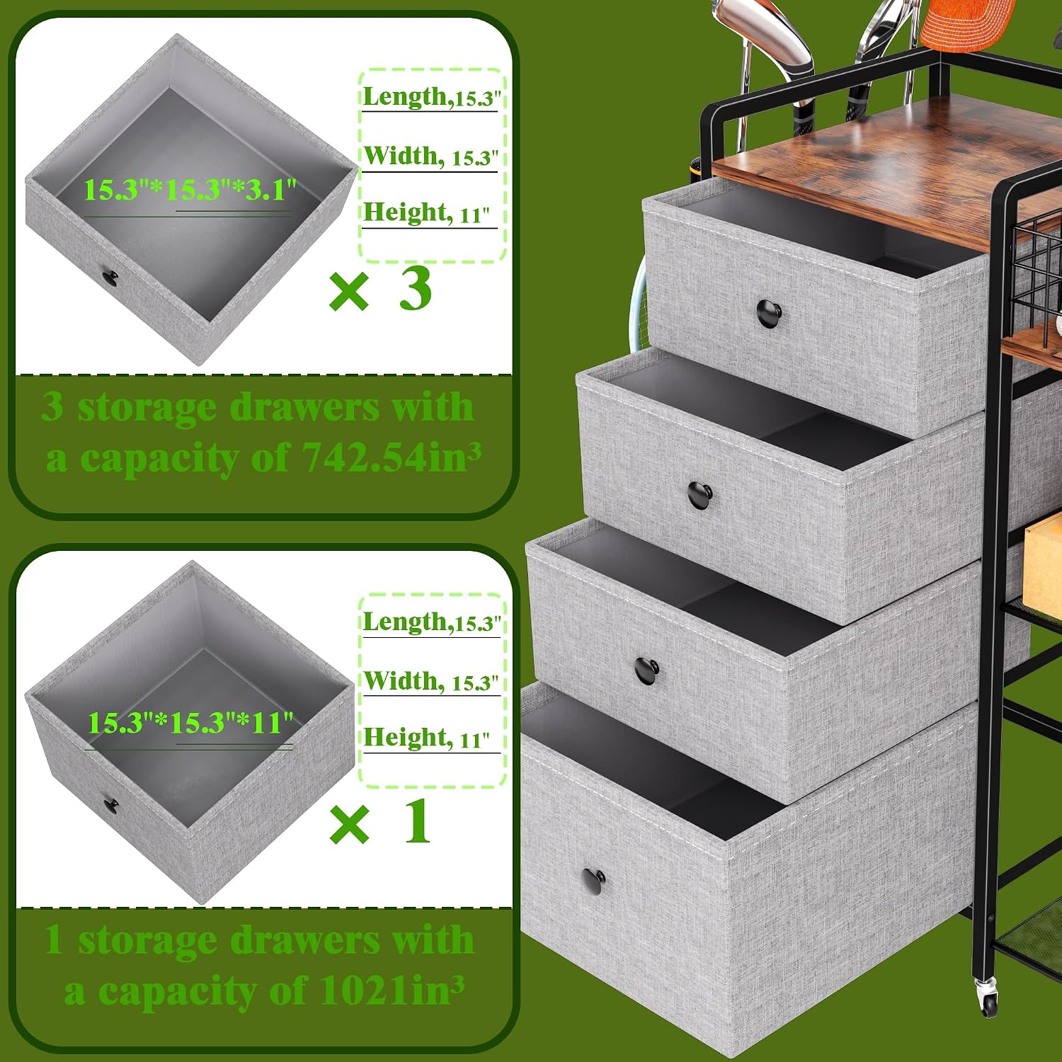 رف تخزين كبير الحجم لحقائب الج - مراجعة Golf Equipment Garage Storage وسعره