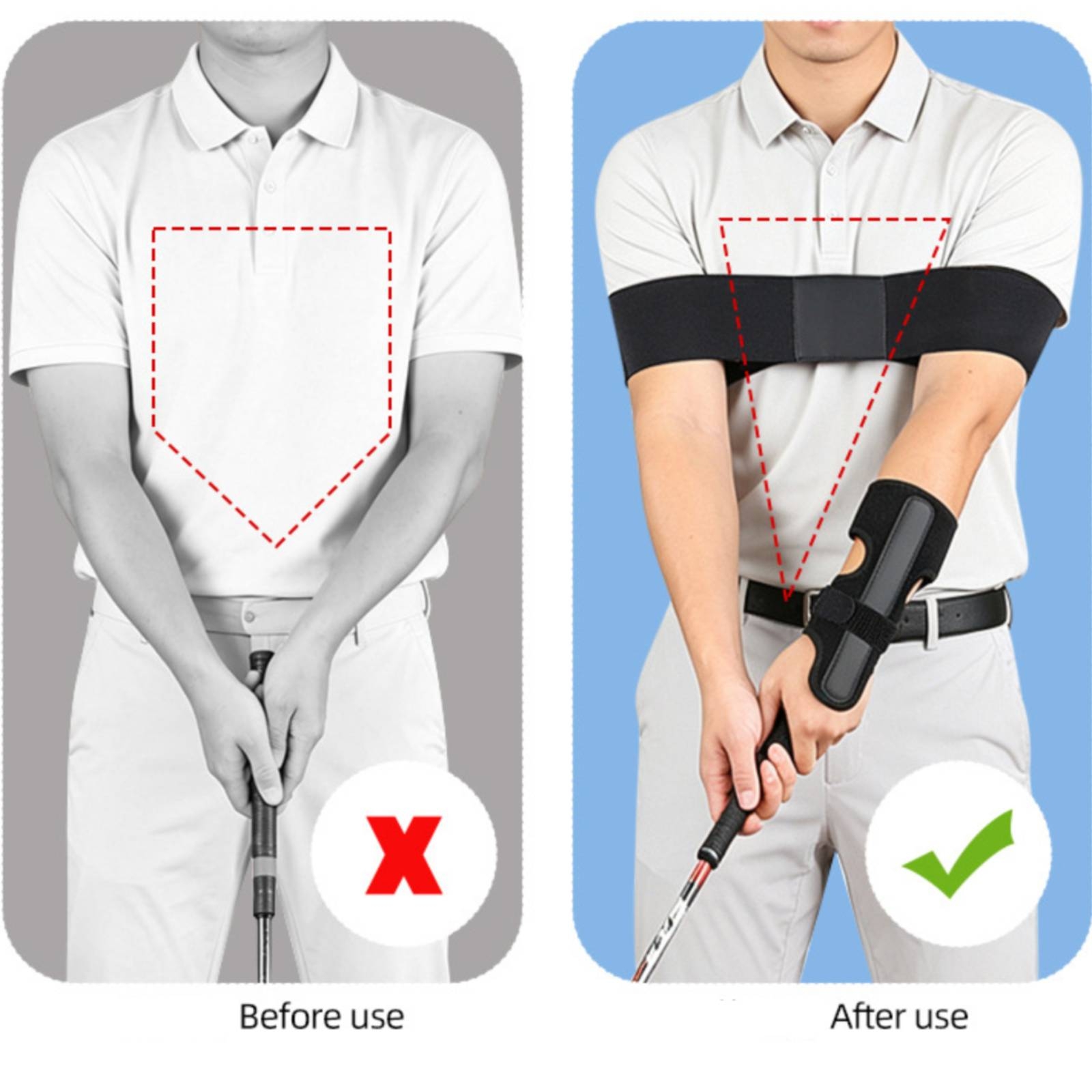 حزام مساعد لتدريب ضربة الجولف، - مراجعة Training Aid Swing وسعره