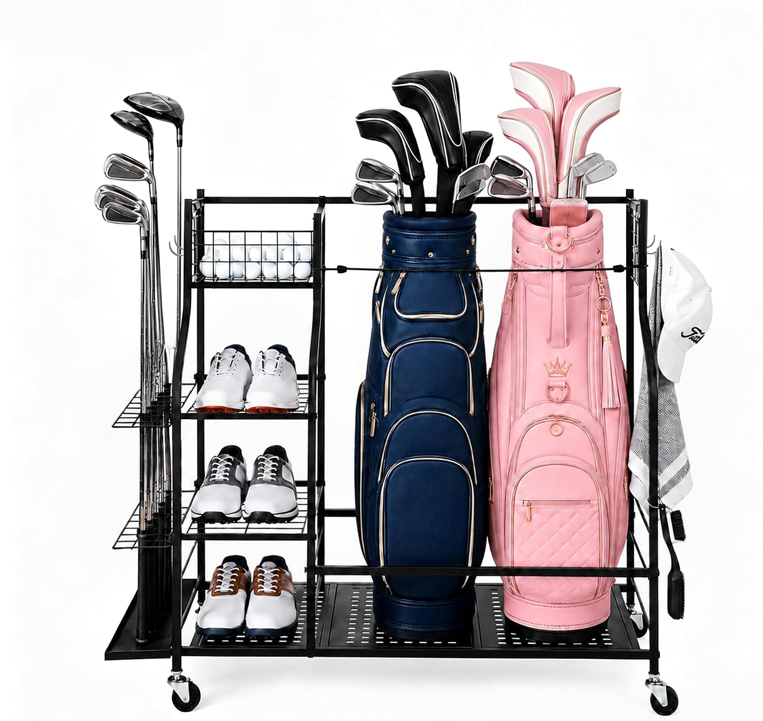 رف تخزين حقائب الجولف شديد الت - مراجعة Golf Equipment Garage Storage وسعره
