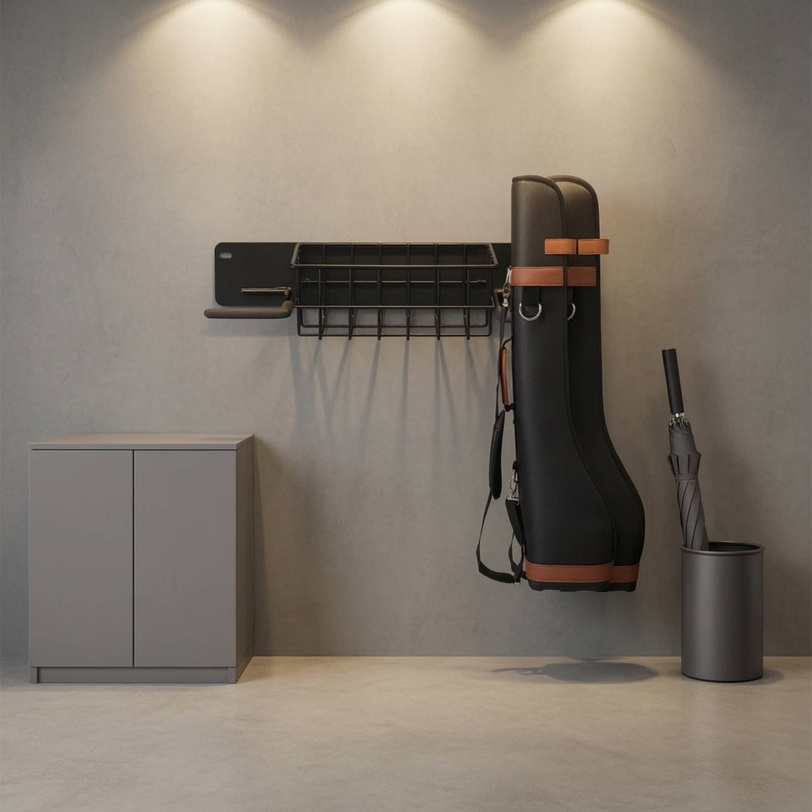 رف تخزين الجولف المثبت على الح - مراجعة Golf Equipment Garage Storage وسعره