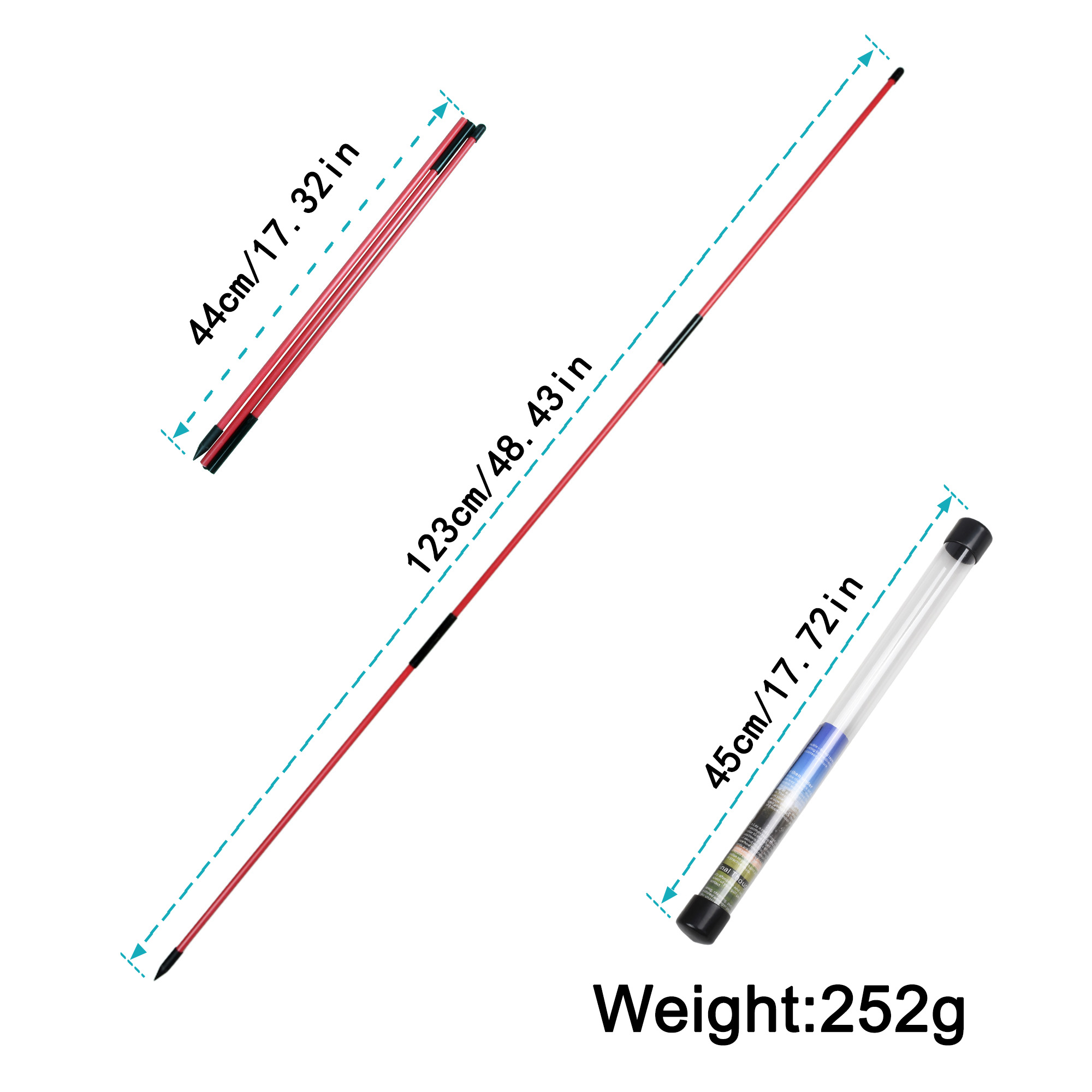 جولف محاذاة العصي 2 مجموعات 48 - مراجعة Alignment Stick Set وسعره