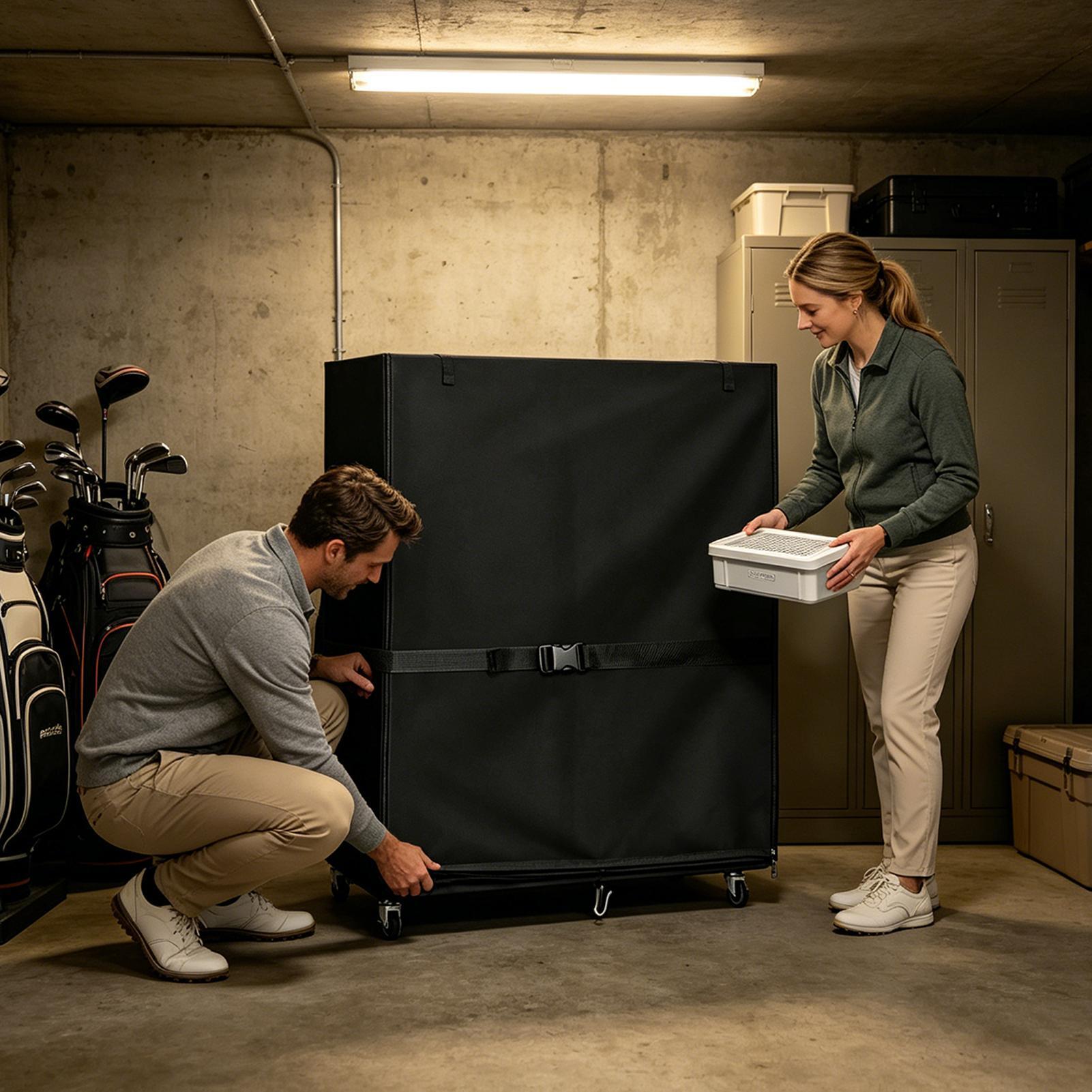 غطاء رف تخزين حقيبة الجولف من  - مراجعة Golf Equipment Garage Storage وسعره