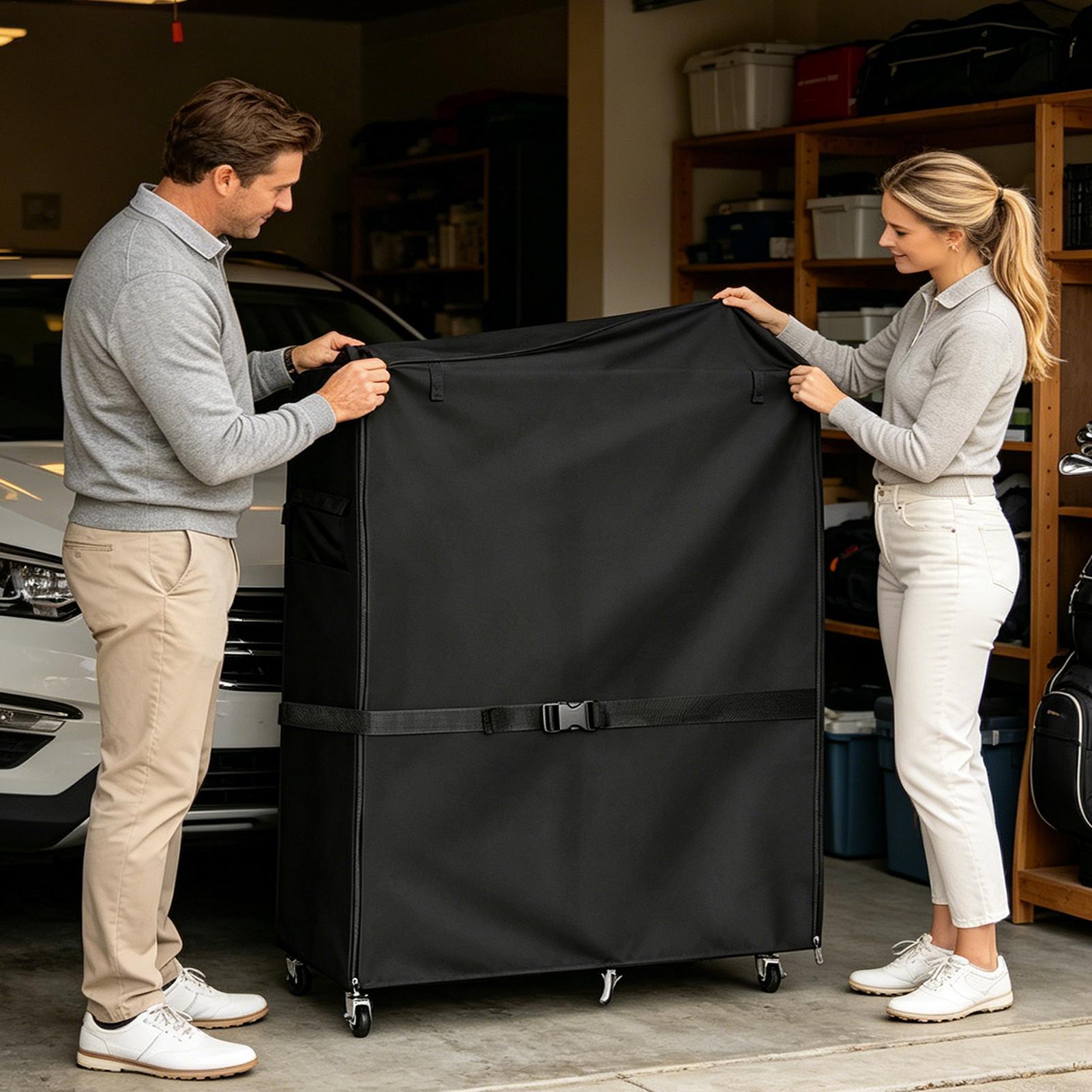 أغطية حامل حقيبة الجولف من أكس - مراجعة Golf Equipment Garage Storage وسعره